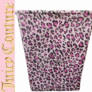 Juicy Couture Home Velour Leopord Print Laundry Storage Basket